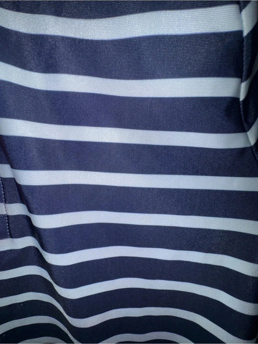 GAP Navy & White Striped Long-Sleeve Rashguard with Pink Zip